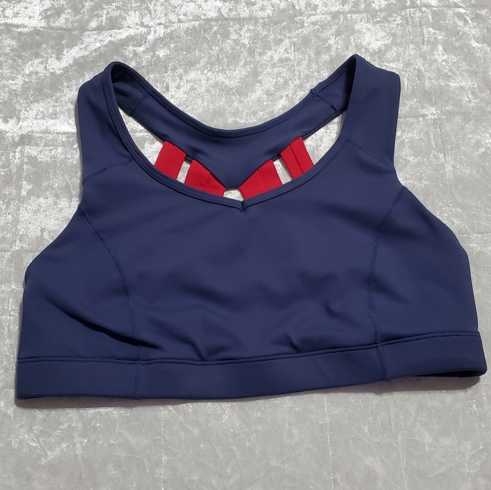 Champion Dark Blue/Red Strapy Sports Bra